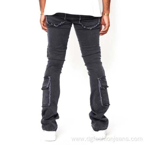 Washed Men's Pants & Trousers Fashion Jeans